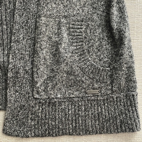 NEW Hollister Hooded Cardigan Mid-Length Gray - Picture 3 of 8